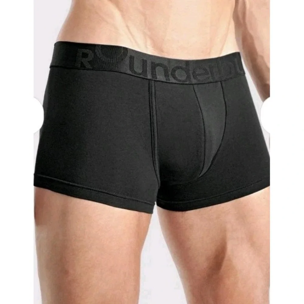 Rounderbum Basic Boxer Trunk Men's Size Small Padded Black
